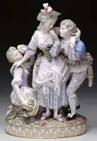 Meissen, Figural Group of Unrequited Love