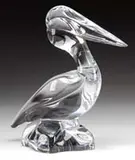 Daum, Clear Glass Pelican Figurine