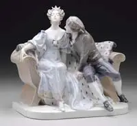 Royal Copenhagen, Figurine: “Princess & Hans Clodhopper