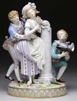 Figural Group by Meissen, sold Aug 2012