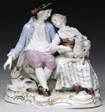 Meissen, Figural Group of a Young Couple