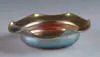 Ruffled Bowl by Alexander Joseph von Steuben, Nicely ruffled bowl with gold Aurene glass, sold May 2004