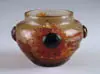 Applied Decoration Vase by Galle, Exceptional Galle sunflower vase with applied glass decoration, sold May 2004