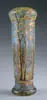 Daum, Monumental Vase, Autumnal enameled and acid cutback vase of monumental size