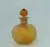 Daum, Scent Bottle, Enameled collar in brown and beige around neck and an amber stopper