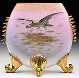 Mary Moser, Decorated Hawk Vase