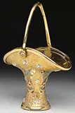Mary Moser, Decorated Glass Basket