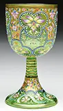 Mary Moser, Decorated Wine Glass