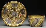 Mary Moser, Decorated Bowl & Underplate