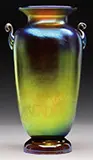 Gold Aurene Vase by Alexander Joseph von Steuben, sold Jun 2014