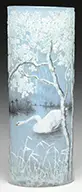 Daum, Cameo Swan Vase