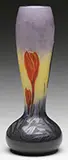 Daum, Wheel Carved Crocus Vase