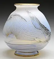 Daum, Seagull Vase
