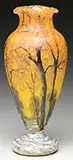 Daum, Winter Scene Vase