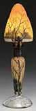 Daum, Winter Scene Lamp