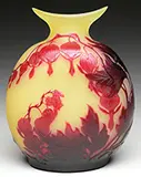 Galle, Bleeding Hearts Vase