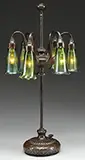 Six-Light Lily Table Lamp by Tiffany Studios, sold Jun 2014