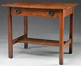 Oak Library Table by Gustav Stickley, sold Feb 2014