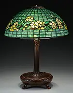 Tiffany Studios, Belted Dogwood Table Lamp