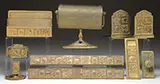 Bookmark Desk Set with Zodiac Lamp by Tiffany Studios, sold Jun 2015