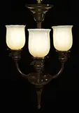 Three Light Ceiling Fixture by Tiffany Studios, sold Jun 2015