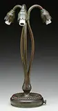 3-Light Lily Lamp Base by Tiffany Studios, sold Jun 2015