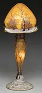 Winter Scene Lamp by Daum, sold Jun 2015
