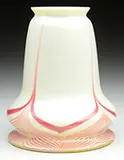 Decorated Art Glass Shade by Alexander Joseph von Steuben, sold Jun 2015