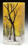 Winter Scene Vase by Daum, sold Jun 2015