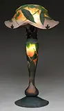 Cameo Glass Table Lamp by Daum, sold Jun 2015