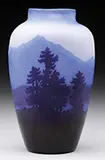 Scenic Mountain Vase by Galle, sold Jun 2015