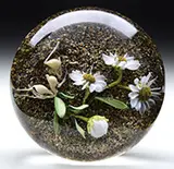 Floral and Root People Paperweight by Paul Stankard, sold Jun 2015