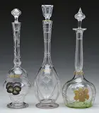 Mary Moser, Marquetry and Wheel Carved Decanters
