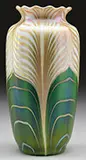 Green Aurene Vase by Alexander Joseph von Steuben, sold Nov 2014
