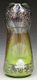 Loetz, Titania Silver Overlay Vase