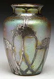 Loetz, Silver Overlay Vase