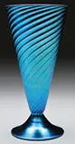 Blue Aurene Vase by Alexander Joseph von Steuben, sold Nov 2014