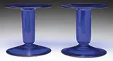 Cobalt Blue Candlesticks by Alexander Joseph von Steuben, sold Nov 2014