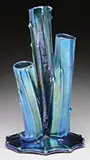 Blue Aurene Tree Trunk Vase by Alexander Joseph von Steuben, sold Nov 2014