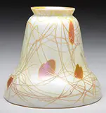 Threaded Art Glass Shades by Alexander Joseph von Steuben, sold Nov 2014