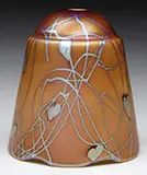 Decorated Brown Aurene Shade by Alexander Joseph von Steuben, sold Nov 2014