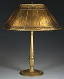 Amber Linenfold Table Lamp by Tiffany Studios, sold Nov 2014
