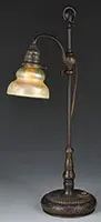 Adjustable Student Lamp by Tiffany Studios, sold Nov 2014
