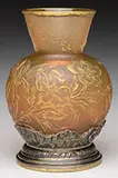 Daum, Silver Mounted Cabinet Vase