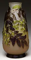 Mold Blown Vase by Galle, sold Nov 2014