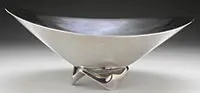 Henning Koppel Sterling Silver Bowl by Georg Jensen, Exceptional Georg Jensen sterling silver bowl designed by Henning Koppel in 1950, sold Jun 2013