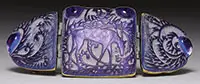 Amethyst Glass Buckle by Lalique, sold Jun 2013