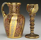 Mary Moser, Decorated Pitcher & Chalice