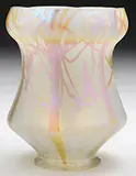 Decorated Art Glass Shade by Alexander Joseph von Steuben, sold Jun 2013