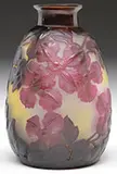 Galle, Mold Blown Clematis Vase